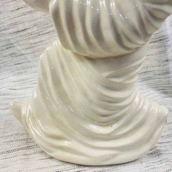 Vintage Ceramic Halloween Ghost Holding Pumpkin Jack-o-lantern 12” Spooky Decor - Picture 7 of 8